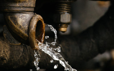 Burst pipe on Artillery Road , Auckland Park